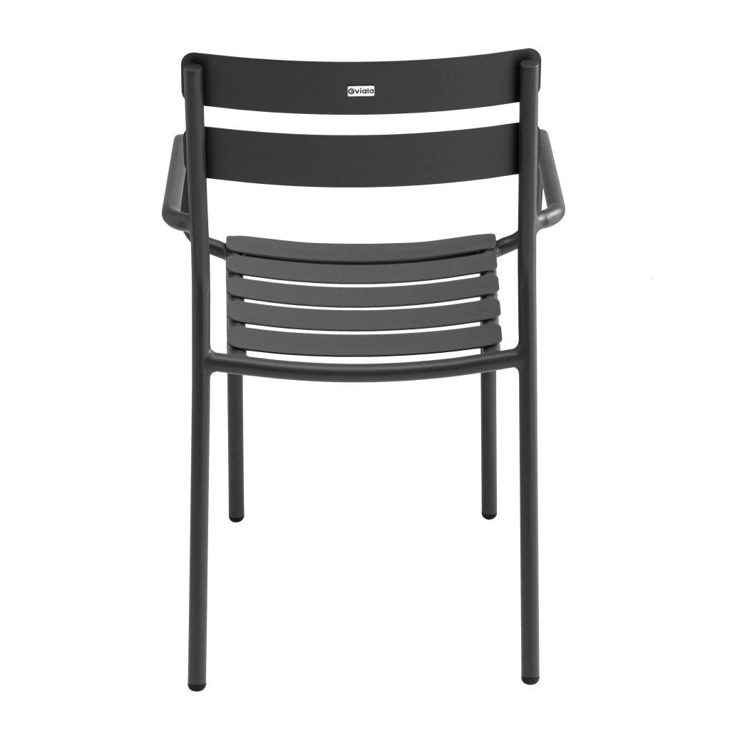 Oviala - Sedia da giardino in alluminio nero