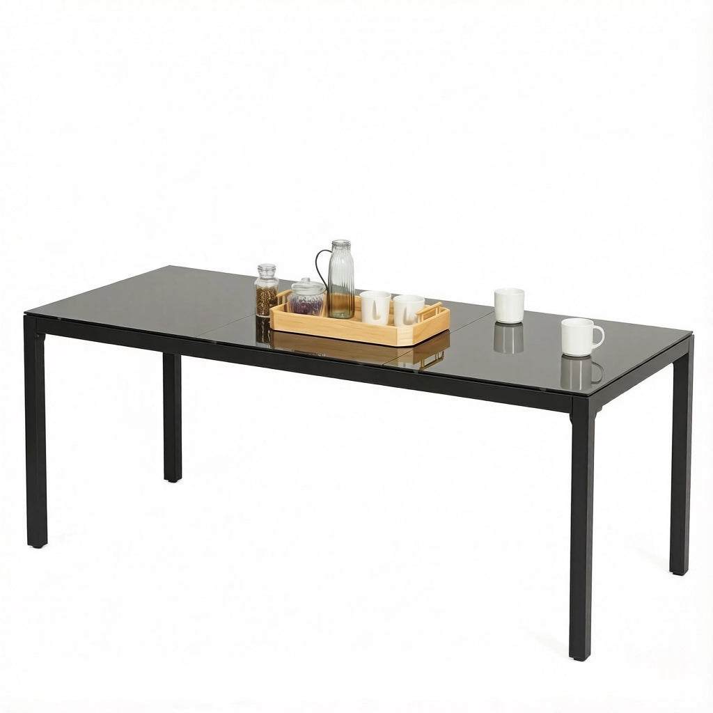 Tavolo da pranzo - elegante - moderno - multifunzionale - da giardino e interno - solo tavolo
