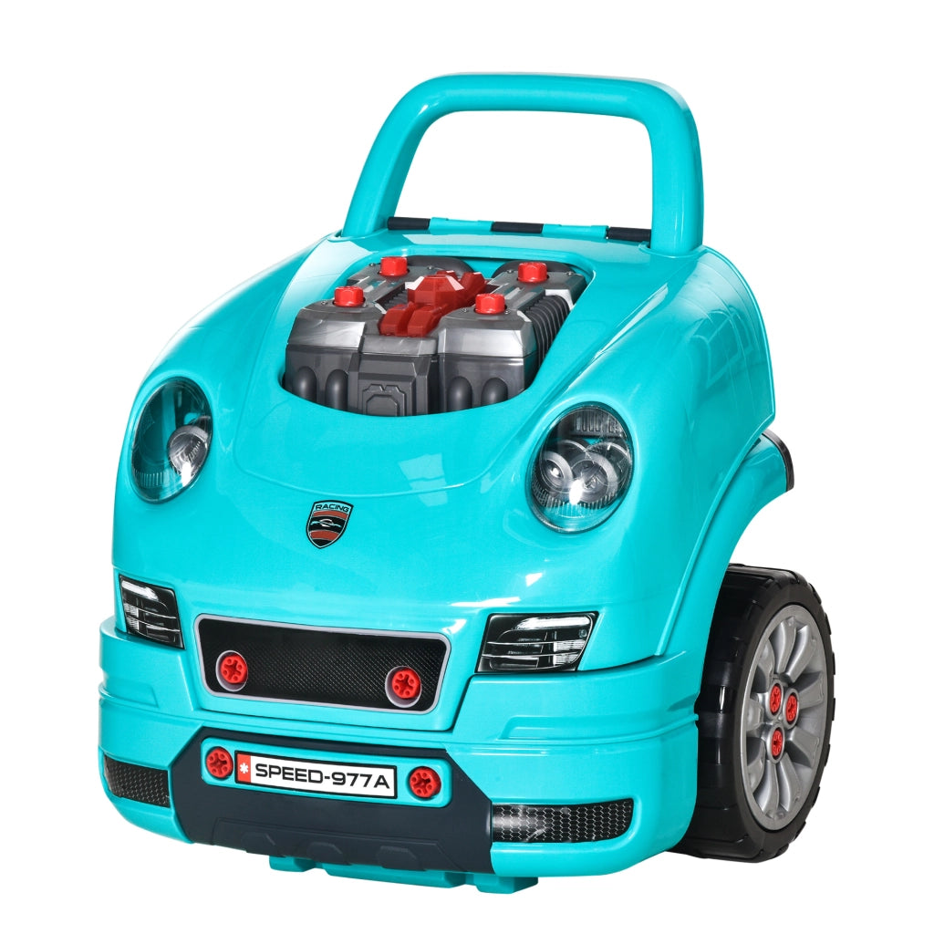 Gioco Bambini con Strumenti e Volante 61 Pezzi ¨C Zephmum ¨C Verde 40x39x47 cm