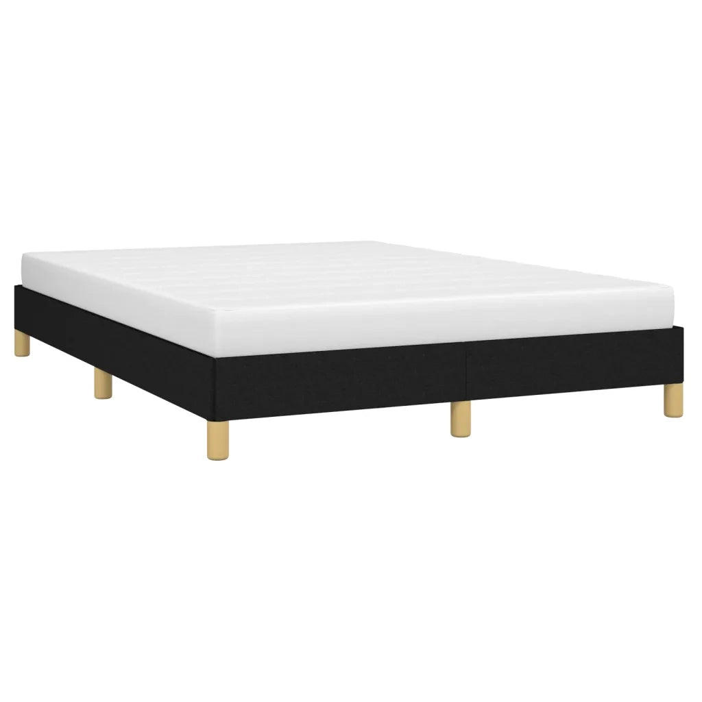Letto matrimoniale | Letto per adulti | Giroletto senza Materasso Nero 160x200 cm in Tessuto