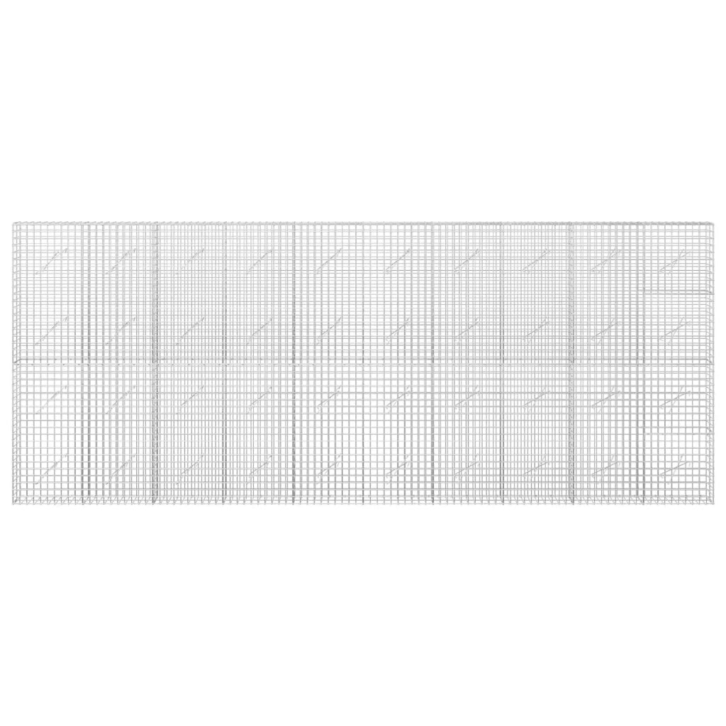 Gabione con Filo da 5 mm e Rete da 5x5 cm 500x10x200 cm 3464020