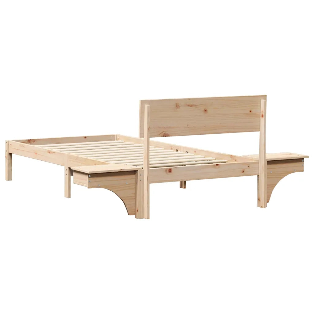 Letto singolo | Letto per adulti | Struttura del letto Marrone 100 x 200 cm Pino massello