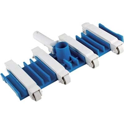 SPAZZOLA PISCINA ASPIRANTE FLESSIBILE DOMUS  ATTACCO MM 28 TUBO MM 38 CM 39,5X25,5