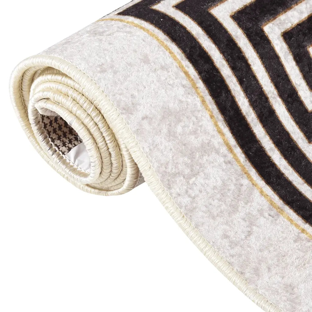 Tappeto Lavabile 80x300 cm Beige Chiaro 337947