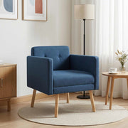 Sedia d'accento Blu Tessuto 42044790