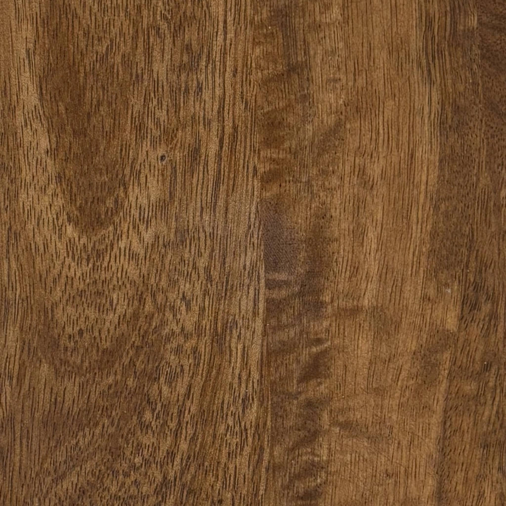 Set di 2 tavolini rotondi in legno di mango, noce