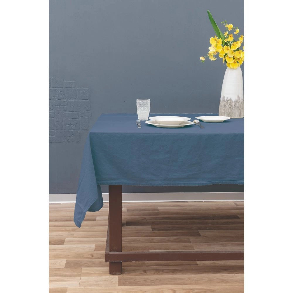 TOVAGLIA LINO E COTONE 140X180 CM BLU