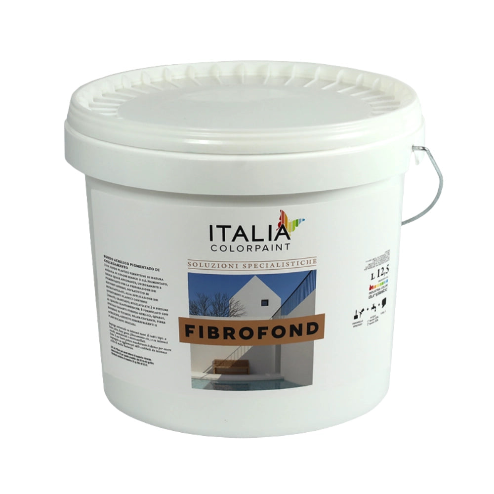 Fibrofond l fondo acrilico bianco per supporti interni ed esterni *** formato 12.5 lt, confezione 1