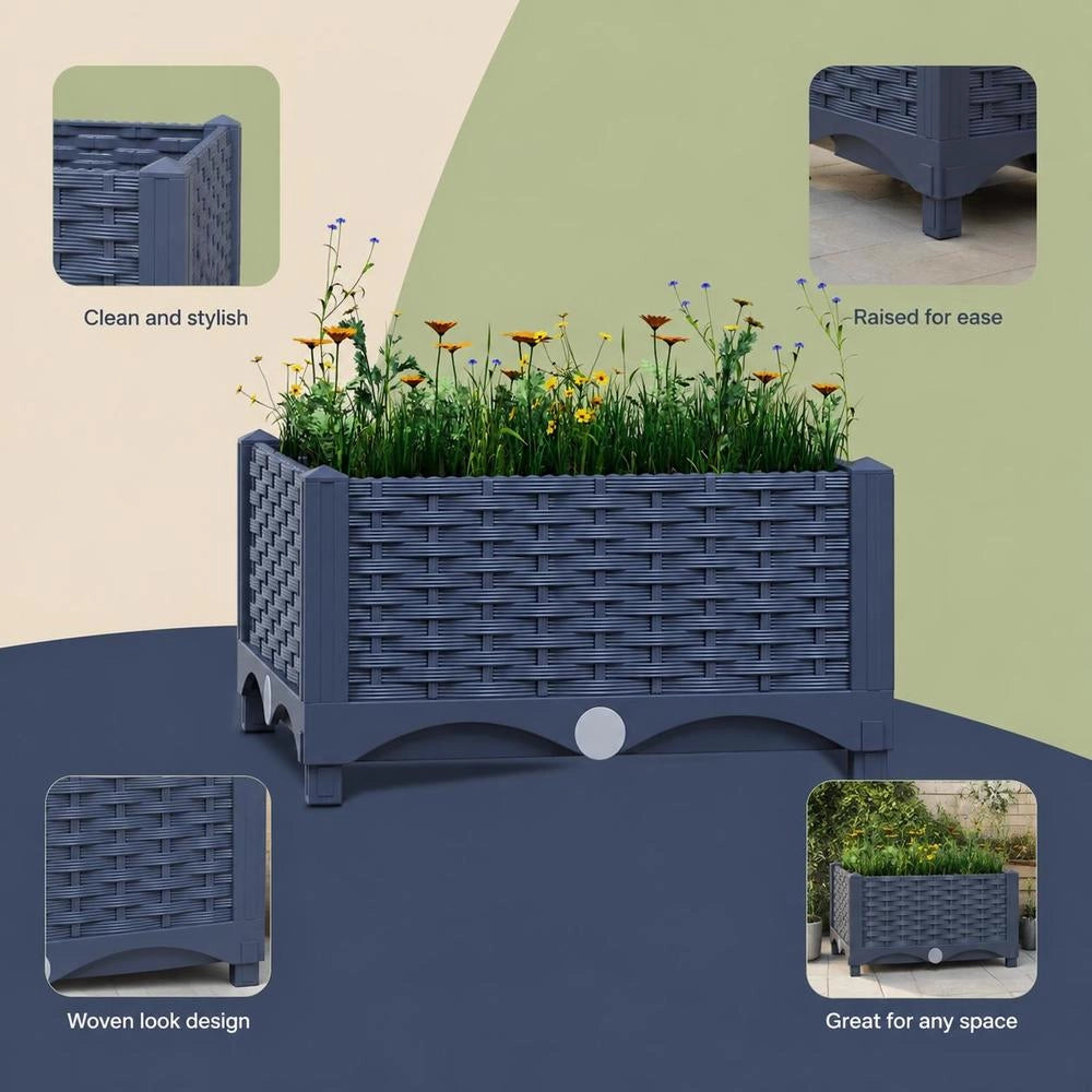 Raised Bed 40x40x23 Cm Polypropylene