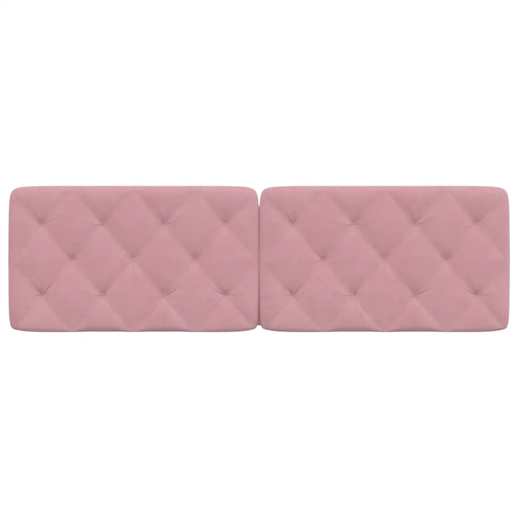 Coussin de tête de lit rose 160 cm velours