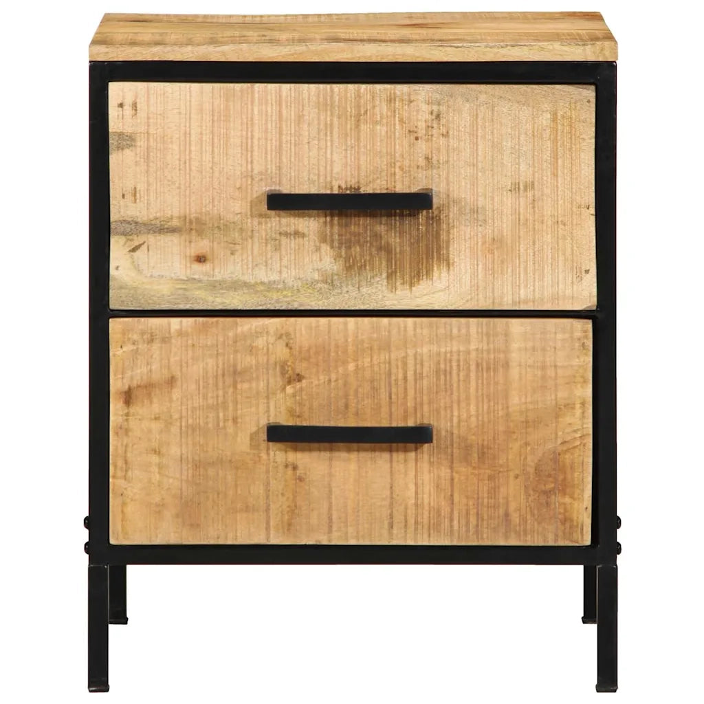 Armadio da Notte con cassetto Marrone e Nero 40 x 35 x 50 cm 4019637