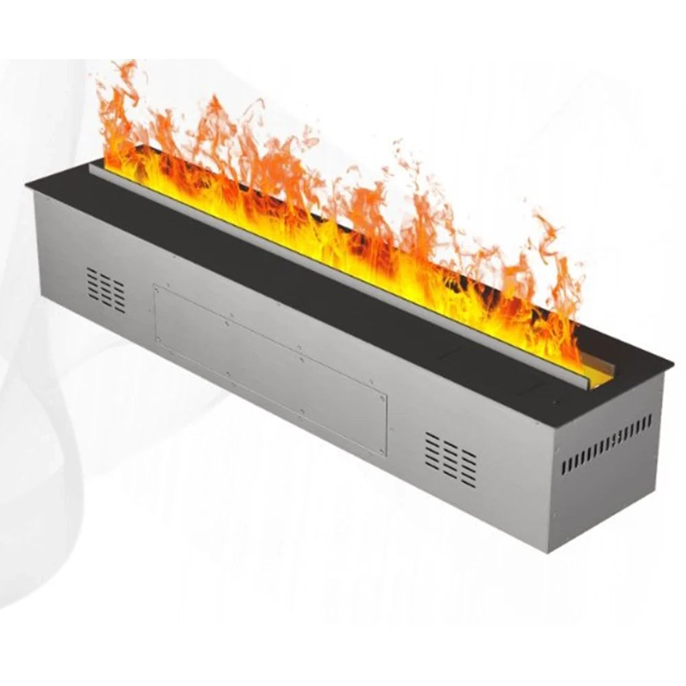 Vapor 3D 100 - Inserto Camino Decorativo ad Acqua Senza Calore 100x17,8x22,7 cm con Effetto Fiamma a LED 3D