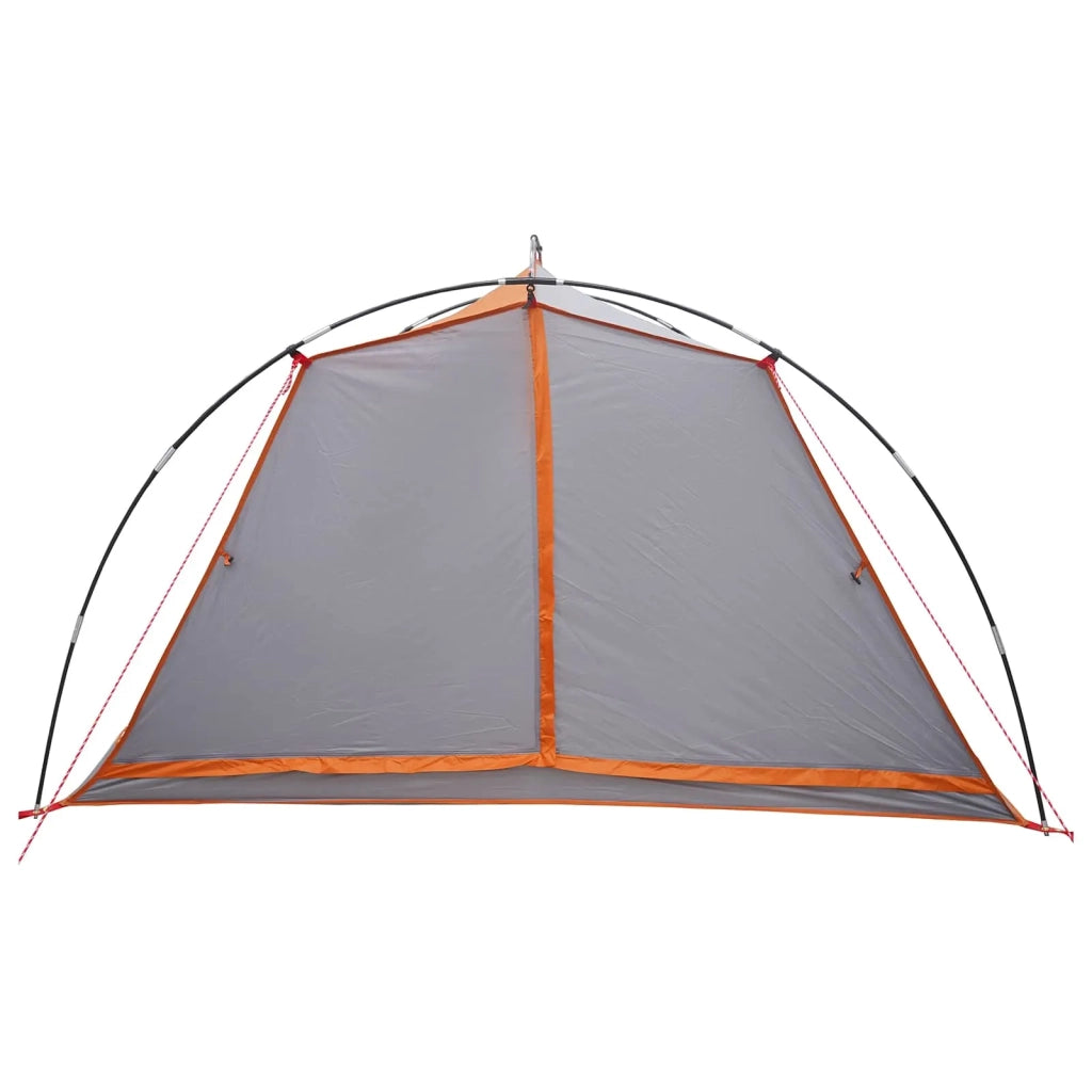 Tenda a tunnel 4 persona Grigio e arancione 42018567