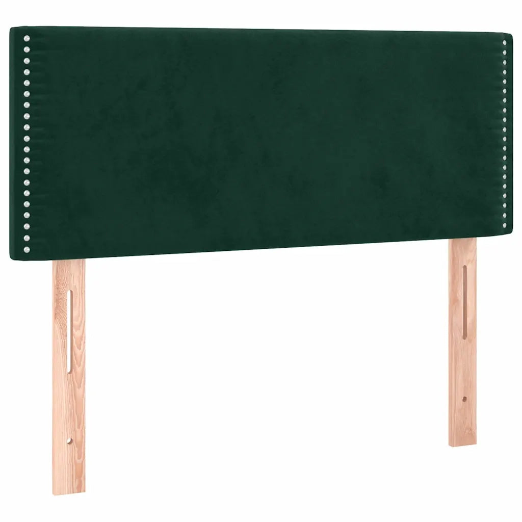 Giroletto a Molle con Materasso Verde Scuro 100x200 cm Velluto 3130886