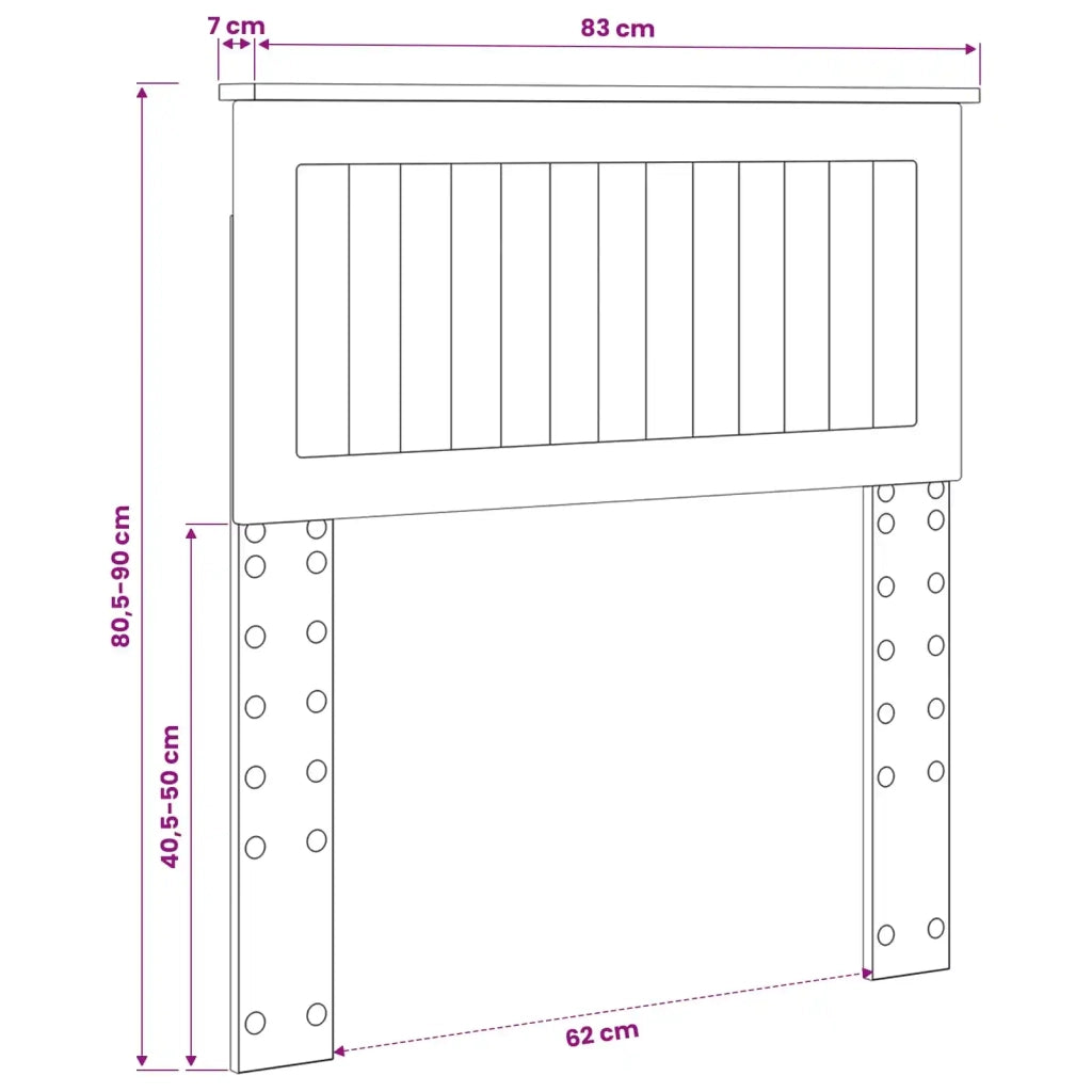 Testiera Bianco Legno ingegnerizzato 888473