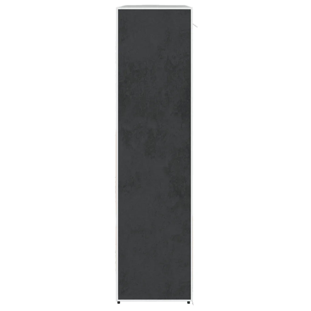 Armadio in Tessuto con Scomparti e Aste 45x150x176 cm Nero 240495