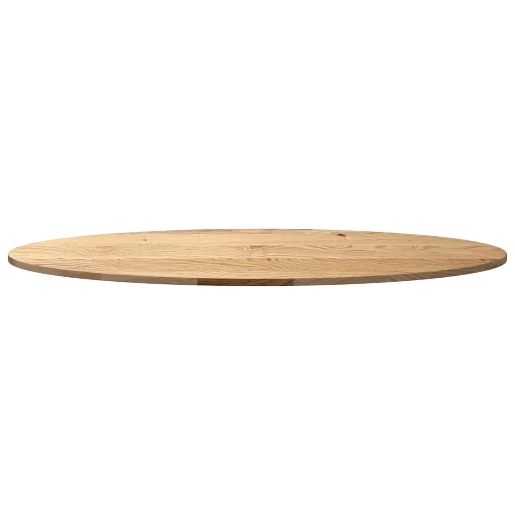 Dessus de table 140x60x2 cm bois de chêne massif ovale