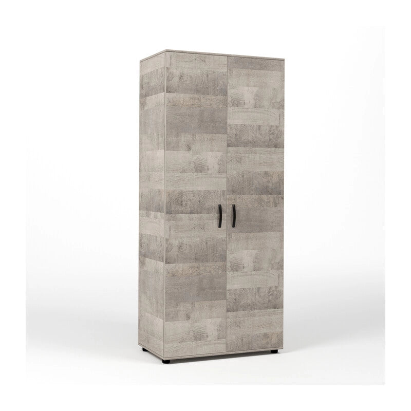 KIT ARMADIO 2 ANTE  80X52X205 CM ROVERE PLAT.K355