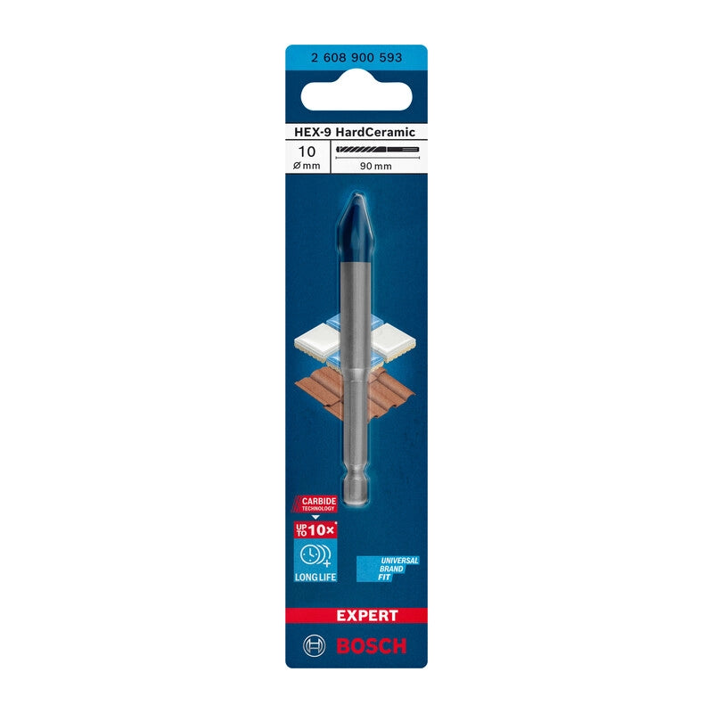 BOSCH-A PUNTA P/CERAMICA HEX-9 D 10X90 MM