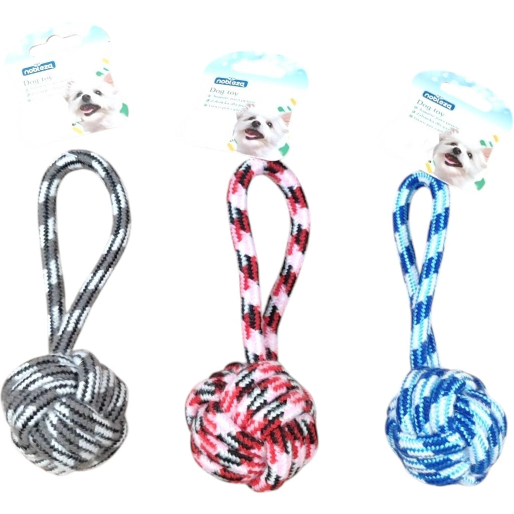 GIOCO PER CANI CON CORDACOLORI MIX L20CM