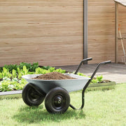 Carriole Argento e Nero 124 x 73 x 65 cm Acciaio 42007974