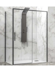 Box doccia LEA 400 100x90 x200 cm profilo nero