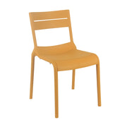 Oviala - Sedia da giardino in plastica giallo chiaro
