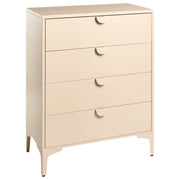 Cassettiera in acciaio verniciato beige 4 cassetti mobile contenitore per ufficio domestico e soggiorno stile industriale