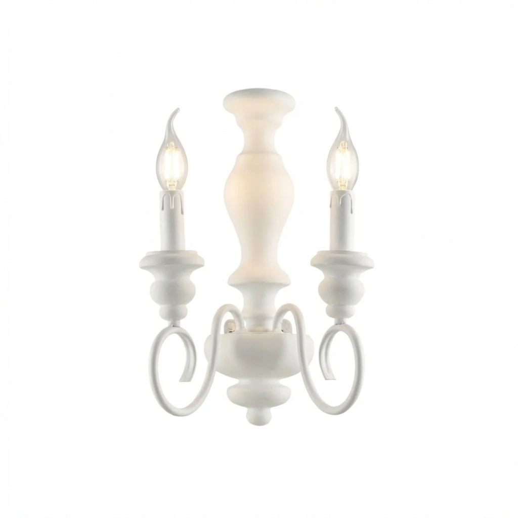 Applique Shabby Chic Cascina Bianco 2 Luci E14