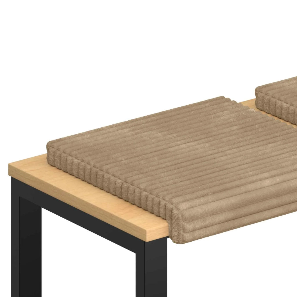 Cuscino per panchina 2 pcs Corduroy Morbido Tortora 42043071