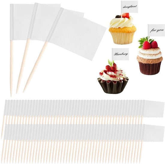 Decorazioni per buffet - Tastiere per cocktail 100 pezzi - Fiammiferi per decorare - Tastiere per denti da cocktail - Decorazioni per tavola - Tastiere per denti da cocktail in carta - Modello: - 100 pezzi - Materiali: carta - Dimensioni: - Colore: bianco