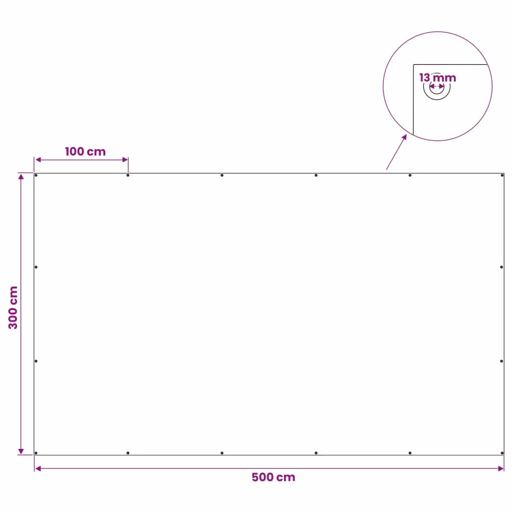 Telo con Occhielli Blu 3 x 5 m 260 gsm PE 42039514