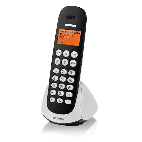 BRONDI ADARA (NERO) - TELEFONO CORDLESS SINGOLO - VIVAVOCE