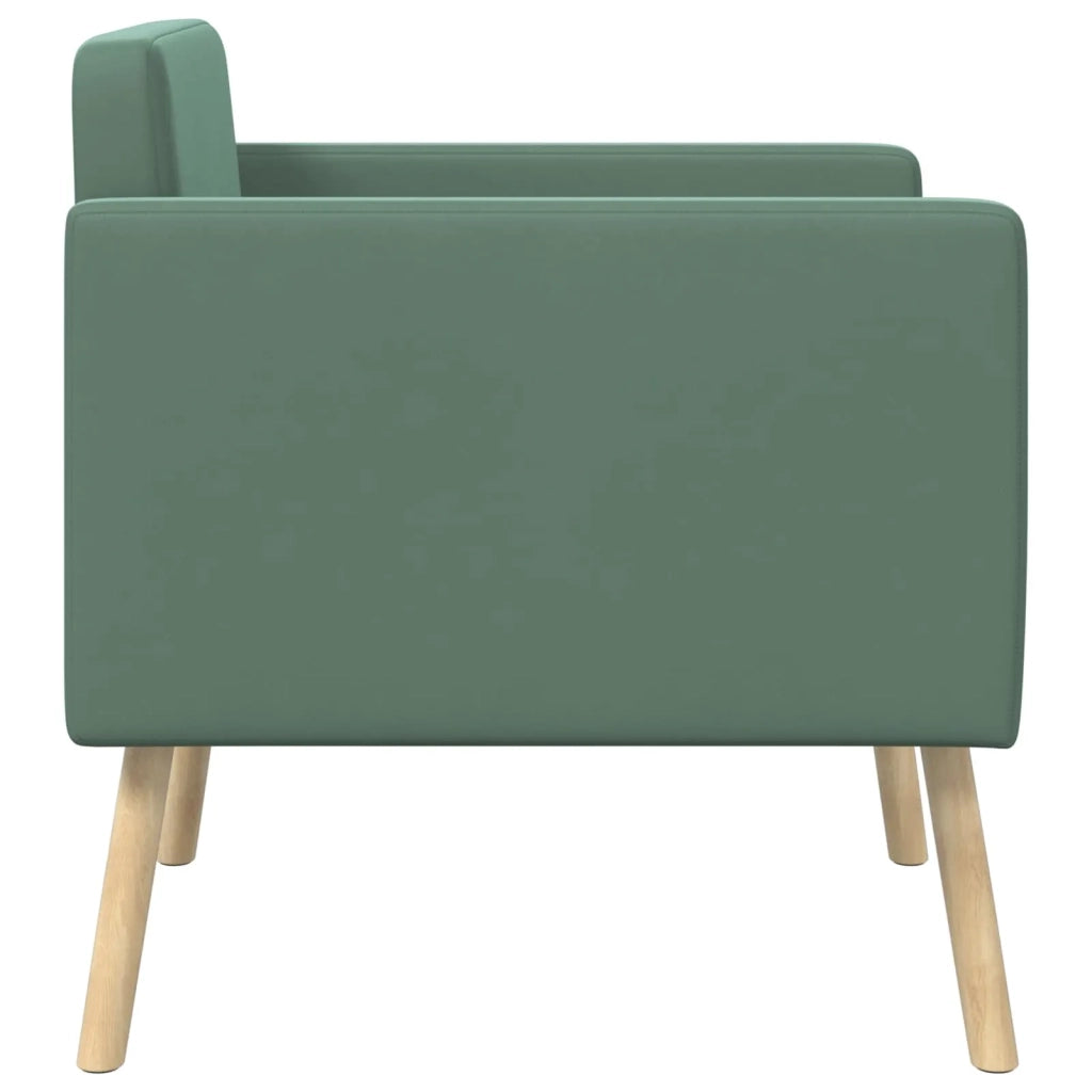 Poltrona decorativa Verde Mare Velluto 42044806