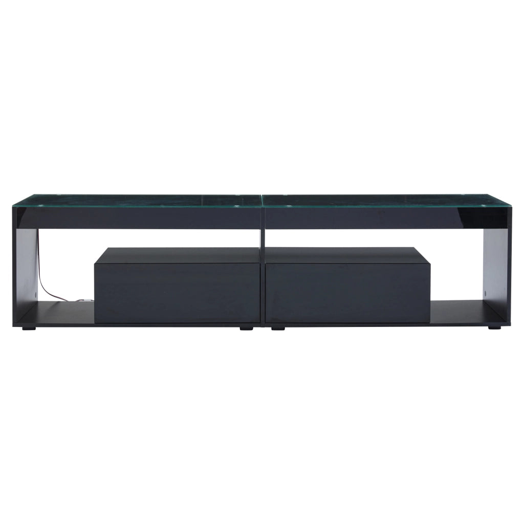 Mobile TV nero lucido con illuminazione LED
