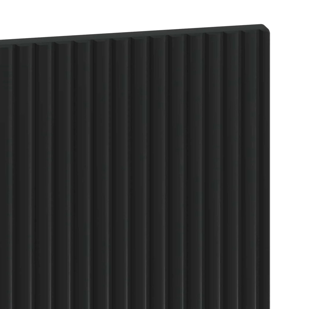 Testiera da Muro HAARLEM Nero Legno ingegnerizzato 896926