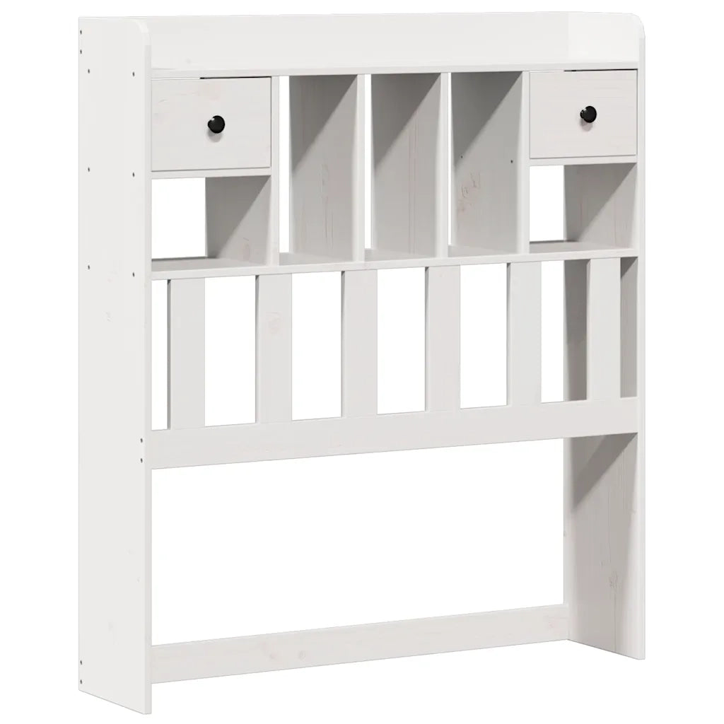 Letto con Libreria senza Materasso-Struttura Letto con contenitore 75x190 cm in Legno Pino 330946
