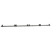 Kit di Binari per Porte Scorrevoli 400 cm Acciaio Nero CFW8338757