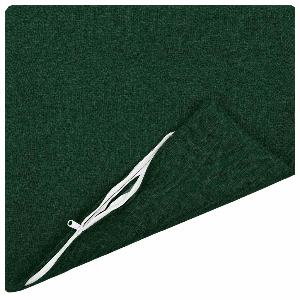 Cuscino con cuscino HEERLEN 2 pz Verde Scuro Tessuto 923479
