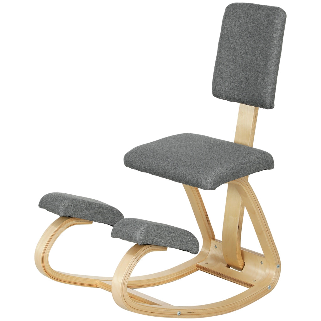 Sedia da ufficio ergonomica con poggia-ginocchia ¨C zephmum ¨C Grigio