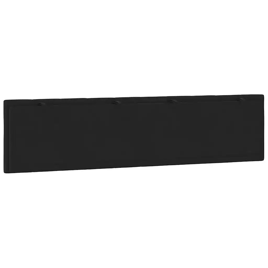 Coussin de tête de lit Hanko noir 200 cm velours