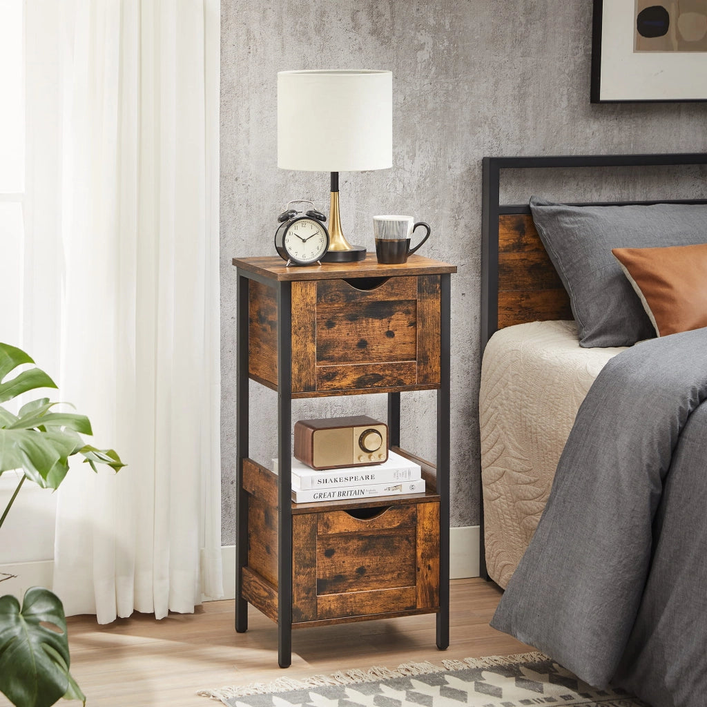 MOBILE BAGNO Valora Rustic Brown Truciolare Acciaio