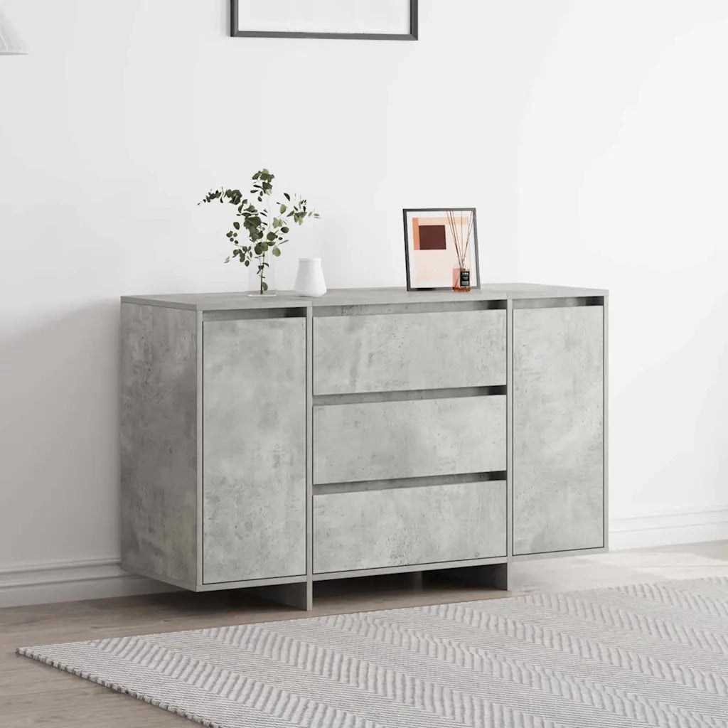 Credenza Grigio cemento 120 x 41 x 75 cm Legno multistrato 3333909