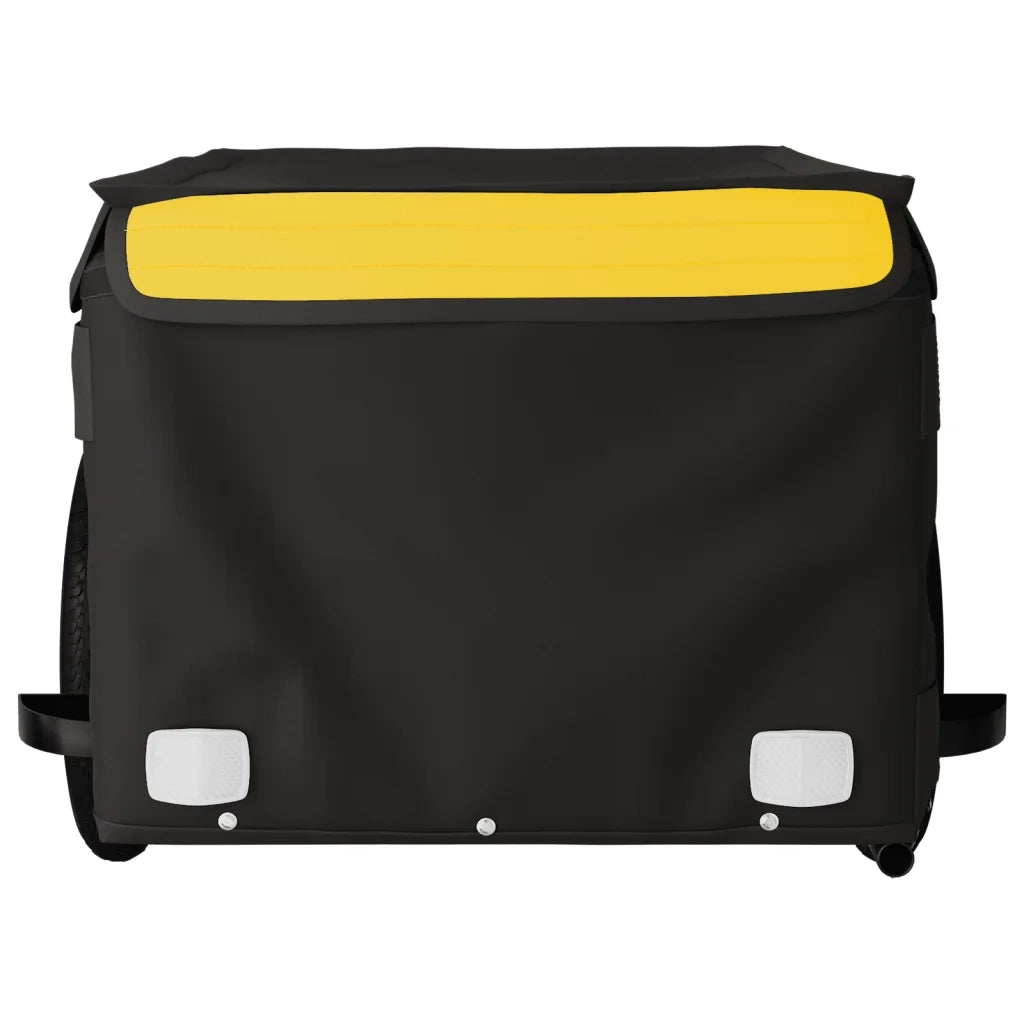 Rimorchio da Bici Nero e Giallo 30 kg in Ferro 94078