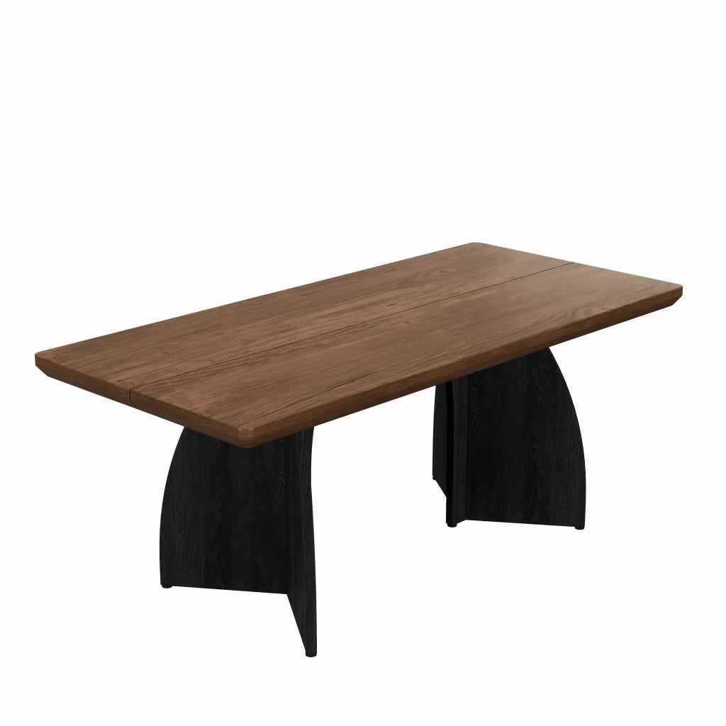 Tavolo da pranzo 160x80 cm in MDF noce