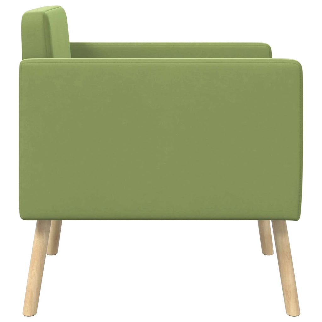 Poltrona decorativa Verde chiaro Velluto 42044798