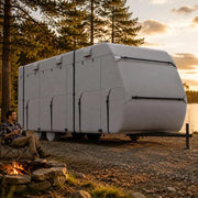Caravan Cover For 6.1-6.7 M Caravans, Non-woven Fabric Caravan Cover, Waterproof, Windproof, Sun-resistant, Universal Caravan Cover With Storage Bag, Repair Patches, And Straps.