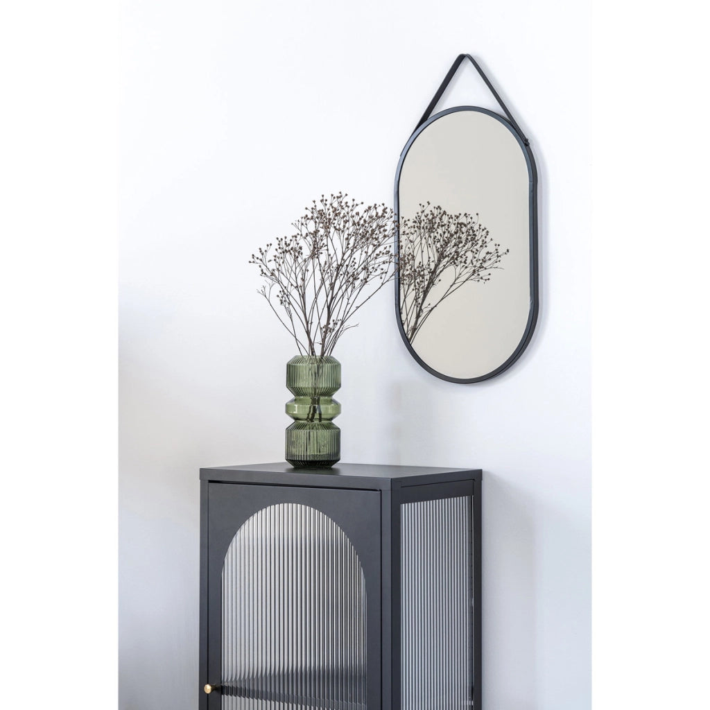 Vetrinetta Adelaide, Nero, Metallo, 35x50x110 cm