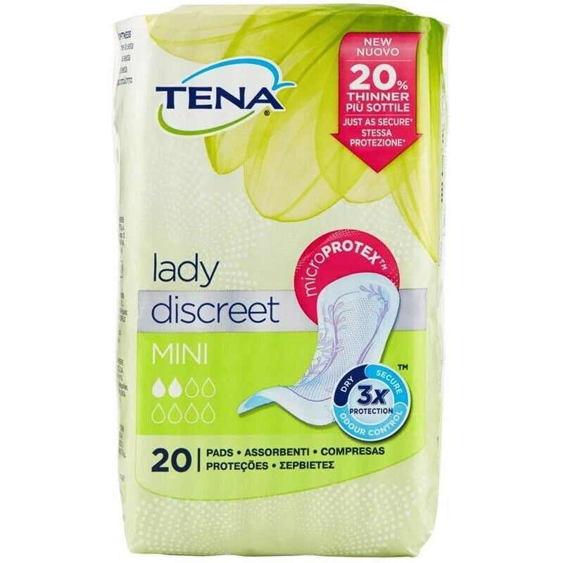 TENA LADY DISCREET MINI LIGHT IN CONFEZIONE DA 20 PEZZI