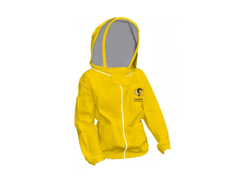 Art.257 Maschera a velo su camiciotto, cappuccio staccabile, cotone 100% - Giallo - L
